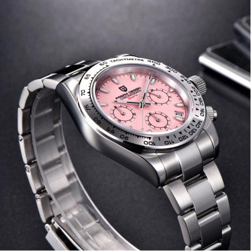 Часы мужские Pagani Design PD-1727 Silver-Pink-3